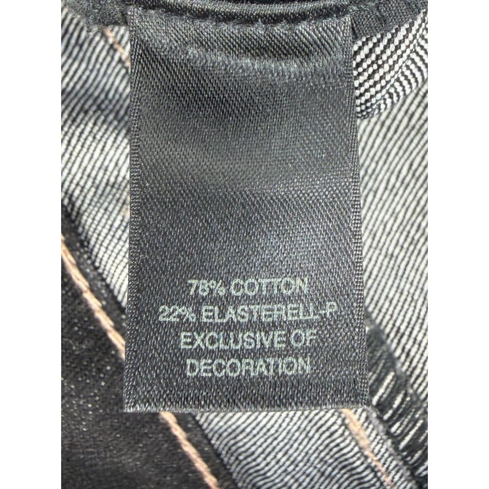 NWT White House Black Market Black Rhinestone Flare Jeans 4 | Indie Sleaze Retro - Picture 13 of 16